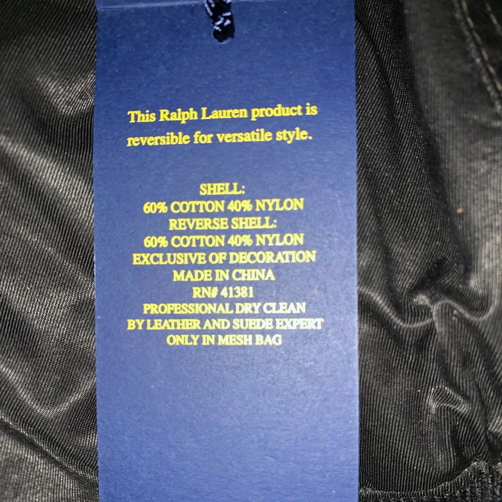reversible Ralph Lauren button up jacket. New! - Picture 6 of 6